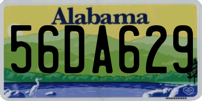 AL license plate 56DA629