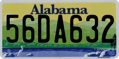 AL license plate 56DA632