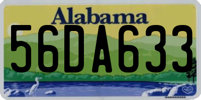 AL license plate 56DA633