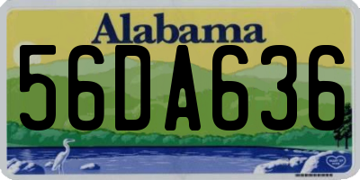 AL license plate 56DA636