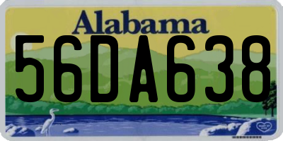 AL license plate 56DA638