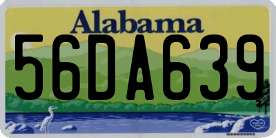 AL license plate 56DA639