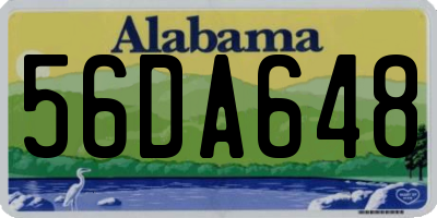 AL license plate 56DA648