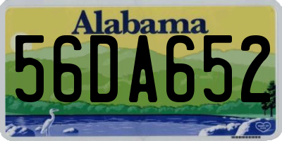 AL license plate 56DA652