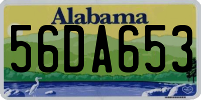 AL license plate 56DA653