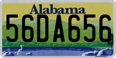 AL license plate 56DA656
