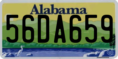AL license plate 56DA659