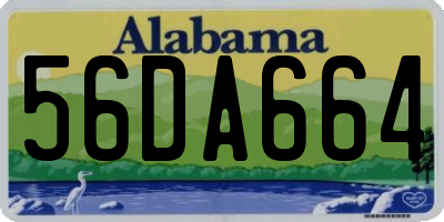 AL license plate 56DA664