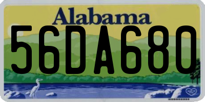 AL license plate 56DA680