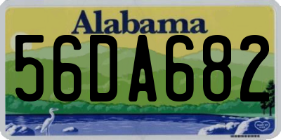 AL license plate 56DA682