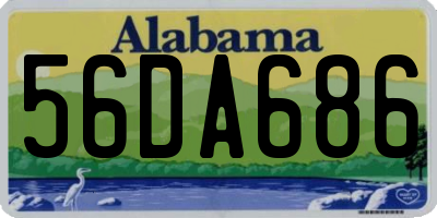 AL license plate 56DA686