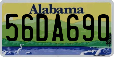 AL license plate 56DA690