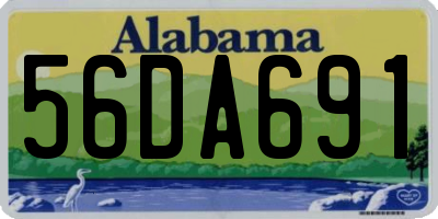 AL license plate 56DA691