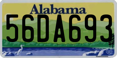 AL license plate 56DA693