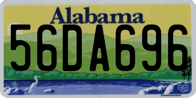 AL license plate 56DA696