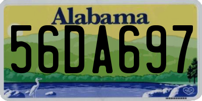 AL license plate 56DA697