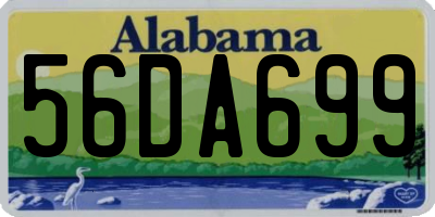 AL license plate 56DA699