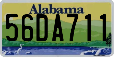 AL license plate 56DA711