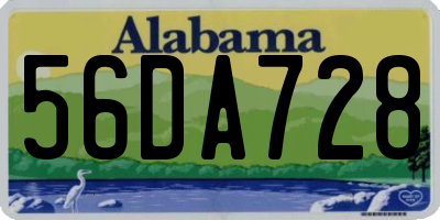 AL license plate 56DA728