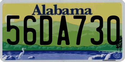 AL license plate 56DA730