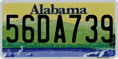 AL license plate 56DA739