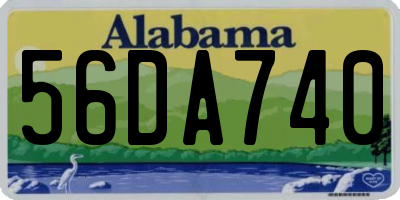 AL license plate 56DA740