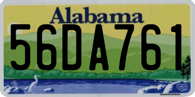 AL license plate 56DA761