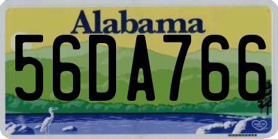 AL license plate 56DA766
