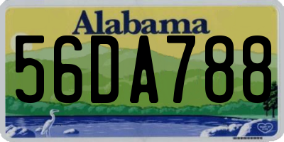 AL license plate 56DA788