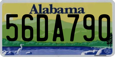 AL license plate 56DA790