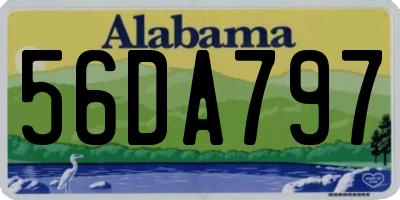 AL license plate 56DA797