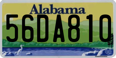 AL license plate 56DA810