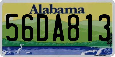 AL license plate 56DA813