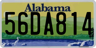 AL license plate 56DA814