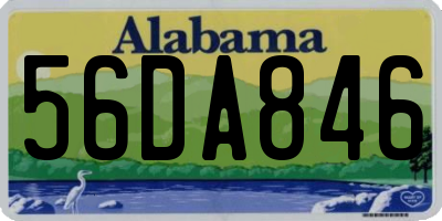 AL license plate 56DA846
