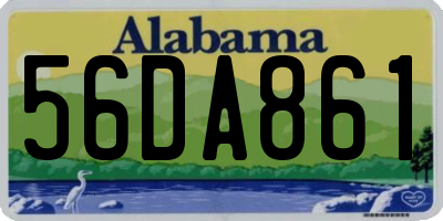 AL license plate 56DA861
