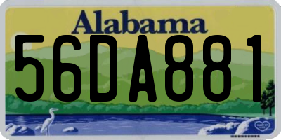 AL license plate 56DA881
