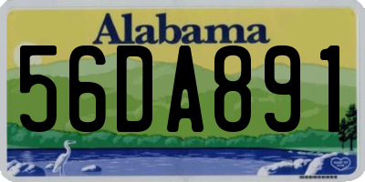 AL license plate 56DA891