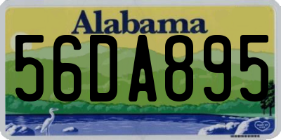 AL license plate 56DA895