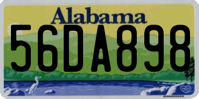 AL license plate 56DA898