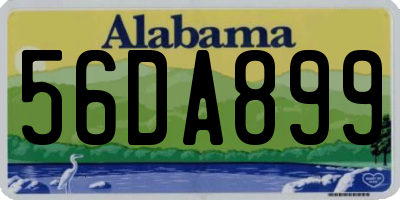 AL license plate 56DA899