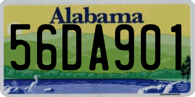 AL license plate 56DA901