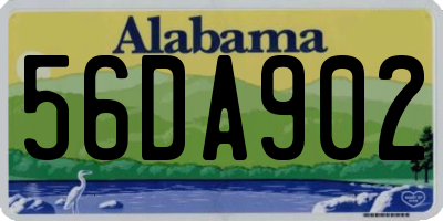 AL license plate 56DA902