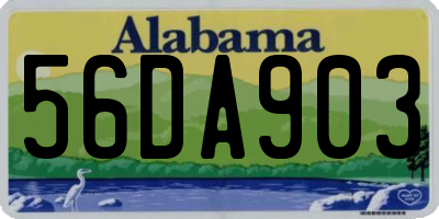 AL license plate 56DA903