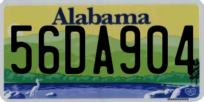 AL license plate 56DA904