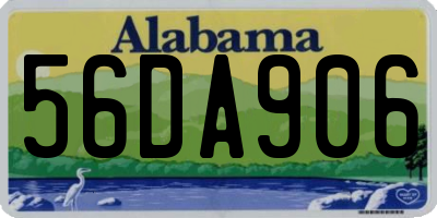 AL license plate 56DA906