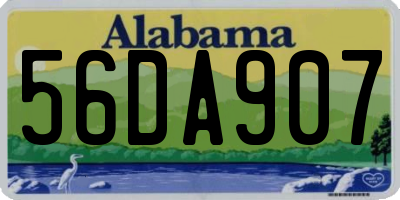 AL license plate 56DA907
