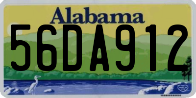 AL license plate 56DA912