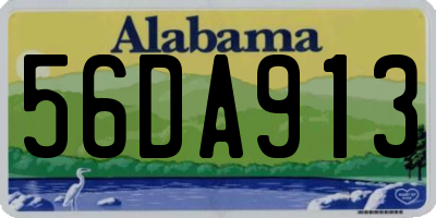 AL license plate 56DA913