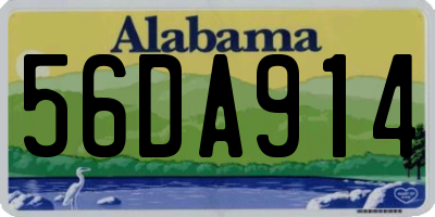 AL license plate 56DA914